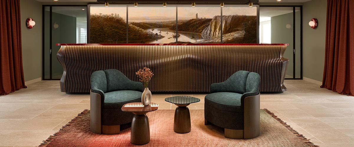 An artist impression of the Lobby on Spirit of the Lorelei